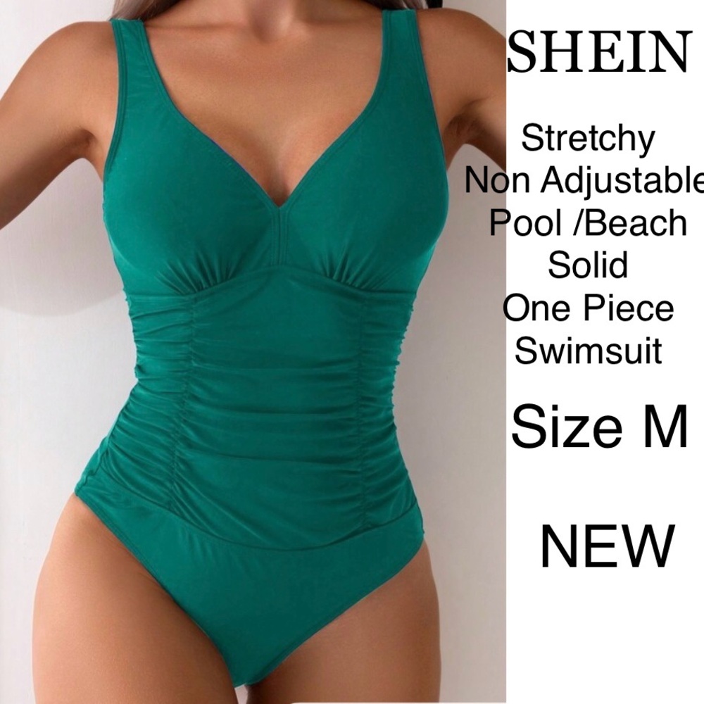 🩱 Swimsuit One Piece Pool Beach Vacation Swim Rushed Stretch 🏖️